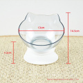 Cat Double Bowl Haustier-Feeder Nonrutschkatze transparente Schalen Haustiernahrung Schalen für Katzen und kleine Hunde Haustier Vorräte